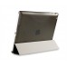 iPad 2 3 4 - Shiny Silk Pattern PU Flip Cover Stand Protective Tablet Cover Case Support Sleep Wake Function - Purple